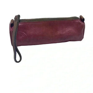 Patricia Nash leather embossed cosmetic jewelry travel pouch case